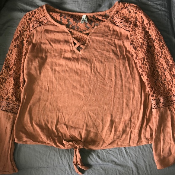 tan dressy top - Picture 1 of 4